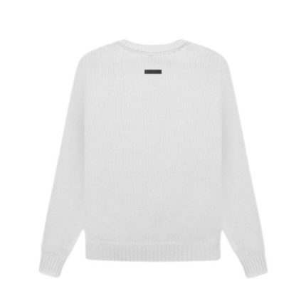 Essentials Overlapped White Sweater