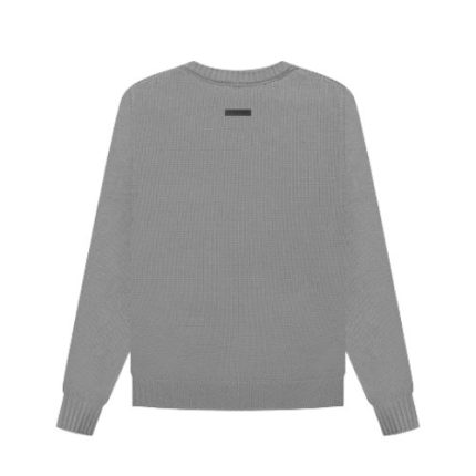 Essentials Overlapped Sweater Gray